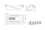 Ванна стальная BLB UNIVERSAL Anatomica HG 170х75 3,5 мм (в комплекте ноги, ручки) Фото 2