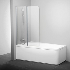 Шторка для ванны Ravak 10° 10CVS2-100 L 7QLA0103Z1 (белый + транспарент)