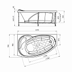 Ванна акриловая Радомир София 169*99 правая (в компл. экран, каркас, слив-перелив) Фото 4