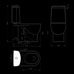 Унитаз-компакт Sanita Luxe Fest с быстросъемным сидением микролифт Фото 4