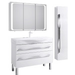 Комплект мебели для ванной Aqwella Milan 100Н Белый Фото 1