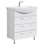 Комплект мебели для ванной Aqwella Allegro 75Н Белый Фото 1