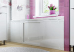 Экран под ванну Crystal 170 см раздвижной мдф белая эмаль Фото 3