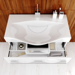 Комплект мебели для ванной Aqwella Milan 100Н Белый Фото 5
