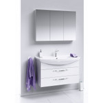 Комплект мебели для ванной Aqwella Allegro 105 Белый Фото 7