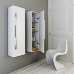 Комплект мебели для ванной Aqwella Milan 100Н Белый Фото 9
