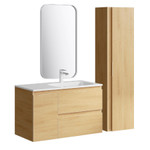 Комплект мебели для ванной Aqwella Accent 90R Дуб Золотой Фото 1