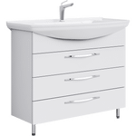 Комплект мебели для ванной Aqwella Allegro 105Н Белый Фото 2