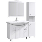 Комплект мебели для ванной Aqwella Franchesca 105 Белый Фото 1