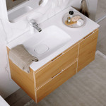 Комплект мебели для ванной Aqwella Accent 90L Дуб Золотой Фото 7