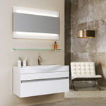 Комплект мебели для ванной Aqwella Bergamo 100 белый Фото 5