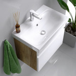 Комплект мебели для ванной Aqwella Smart 60 Дуб Балтийский, белый Фото 2