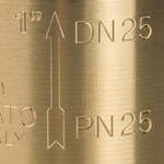 Stout Клапан обратный 1"  с металлическим седлом Фото 6