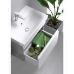 Комплект мебели для ванной Aqwella Smart 50 Бетон светлый, белый Фото 6