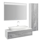 Комплект мебели для ванной Aqwella Genesis 120 Миллениум cерый, белый Фото 1