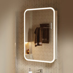 Зеркальный шкаф Alavann Lana 55 белый Фото 4