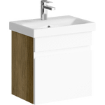 Комплект мебели для ванной Aqwella Smart 50 Дуб Балтийский, белый Фото 3