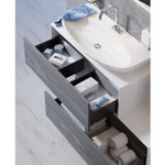Комплект мебели для ванной Aqwella Genesis 120 Миллениум cерый, белый Фото 6