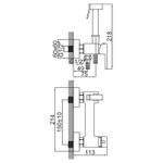 Смеситель с гигиеническим душем Ledeme L75398-7 Фото 2