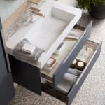 Комплект мебели для ванной Aqwella Cube 70 Серый Фото 8