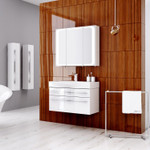 Комплект мебели для ванной Aqwella Milan 100 Белый Фото 4