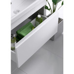 Комплект мебели для ванной Aqwella Smart 50 Бетон светлый, белый Фото 5