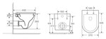 Унитаз подвесной безободковый OWL Vind Cirkel-H с сиденьем микролифт Фото 5