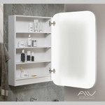 Зеркальный шкаф Alavann Vanda Lux 60 (правый) белый Фото 3