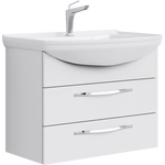 Комплект мебели для ванной Aqwella Allegro 75 Белый Фото 2