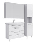 Комплект мебели для ванной Aqwella Allegro 105Н Белый Фото 1