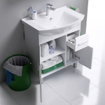 Комплект мебели для ванной Aqwella Corsica 75 Белый Фото 7