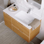 Комплект мебели для ванной Aqwella Accent 90R Дуб Золотой Фото 10