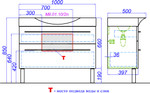 Тумба с раковиной напольная Aqwella Milan 100см Белый Фото 8