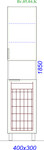 Пенал напольный Aqwella Brig 40 с бельевой корзиной Фото 2