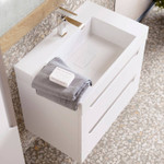 Комплект мебели для ванной Aqwella Cube 70 Белый Фото 6