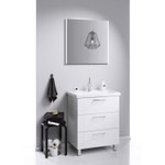 Комплект мебели для ванной Aqwella Manchester 70Н Белый Фото 6