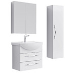 Комплект мебели для ванной Aqwella Allegro 65 Белый Фото 1