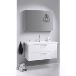 Комплект мебели для ванной Aqwella Manchester 100 Белый Фото 6