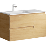 Комплект мебели для ванной Aqwella Accent 90L Дуб Золотой Фото 2