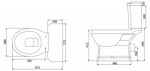 Унитаз-компакт BelBagno TREVI рычаг, сиденье с микролифтом Фото 4