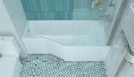 Ванна акриловая Marka One Convey 150x75 правая (чаша, экран, ножки, сифон) Фото 3
