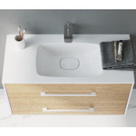 Комплект мебели для ванной Aqwella Miami 100 Дуб сонома, белый Фото 5