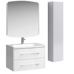Комплект мебели для ванной Aqwella Neringa 80 Белый Фото 1