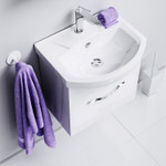 Комплект мебели для ванной Aqwella Allegro 50 1Я Белый Фото 5
