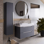 Комплект мебели для ванной Aqwella Cube 90 Серый Фото 6