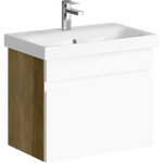 Комплект мебели для ванной Aqwella Smart 60 Дуб Балтийский, белый Фото 3