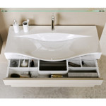 Комплект мебели для ванной Aqwella Bergamo 100 белый Фото 6