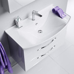 Комплект мебели для ванной Aqwella Allegro 105 Белый Фото 6