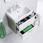 Комплект мебели для ванной Aqwella Alicante 55 Дуб седой, белый Фото 8