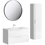 Комплект мебели для ванной Aqwella Accent 100 Белый Фото 1
